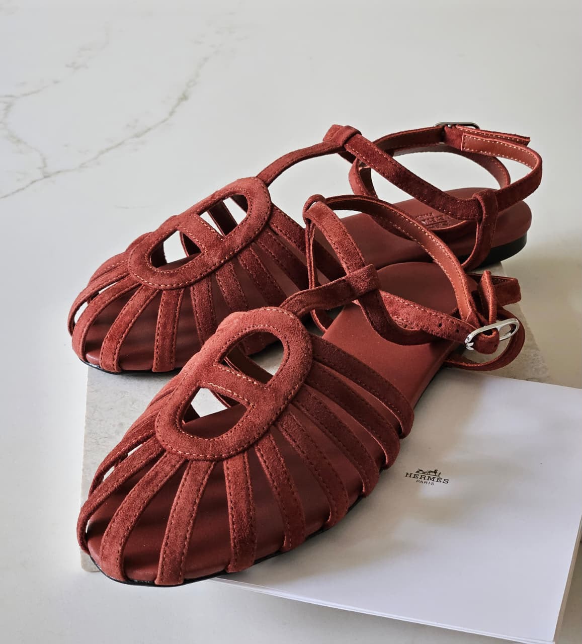 Hermès Suede Gladiator