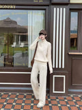 Dior Knit Quarter-Zip Pullover and Wide-Leg Pants Set