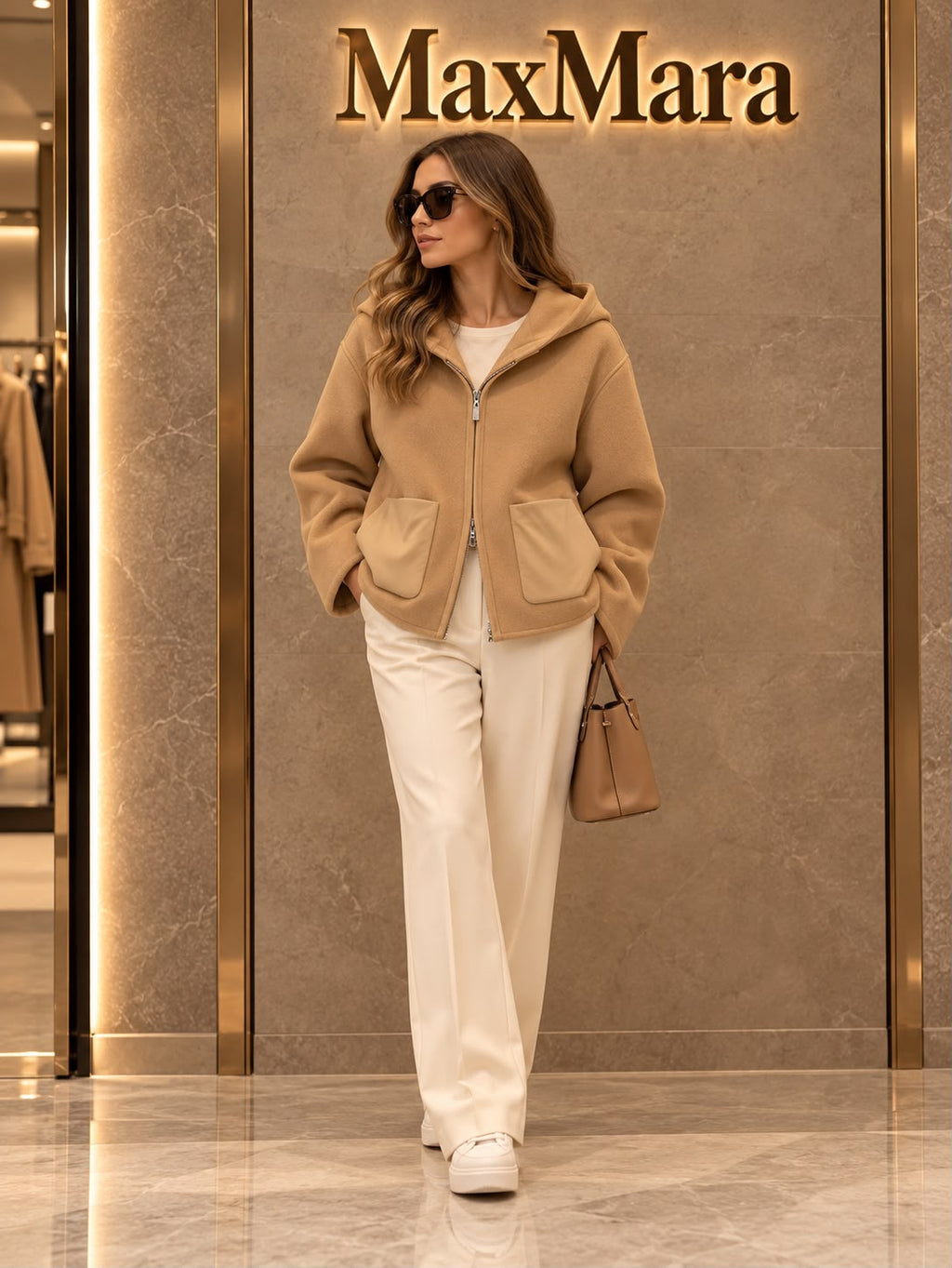 maxmara Hooded Zip-Up Jacket