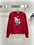 Miu Miu Red Knit Cashmere