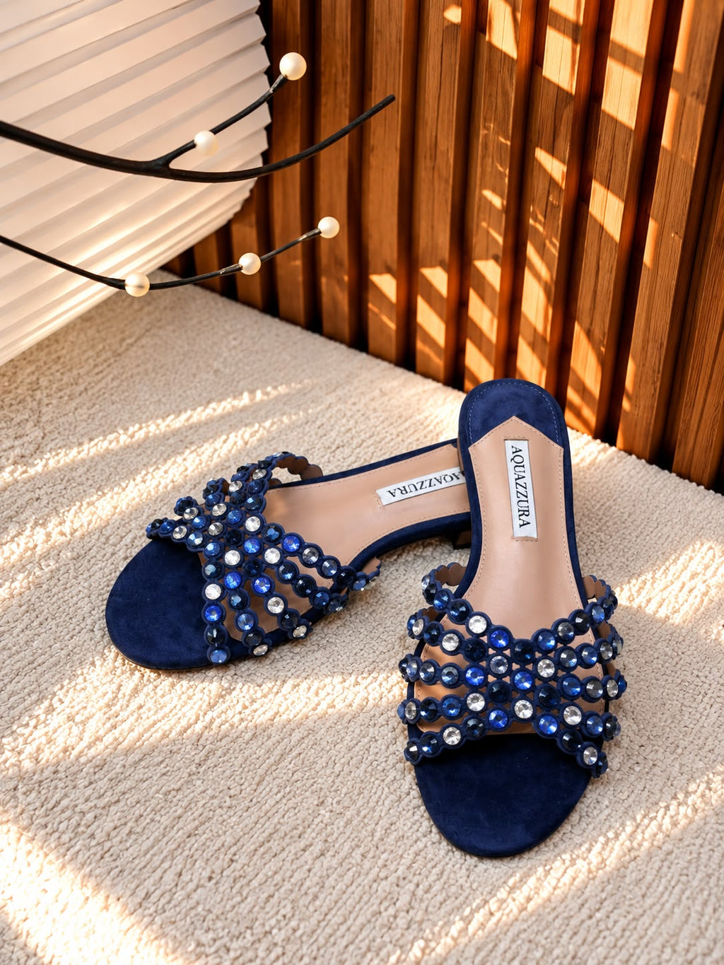 Aquazzura Beaded / Embellished Flat Sandals