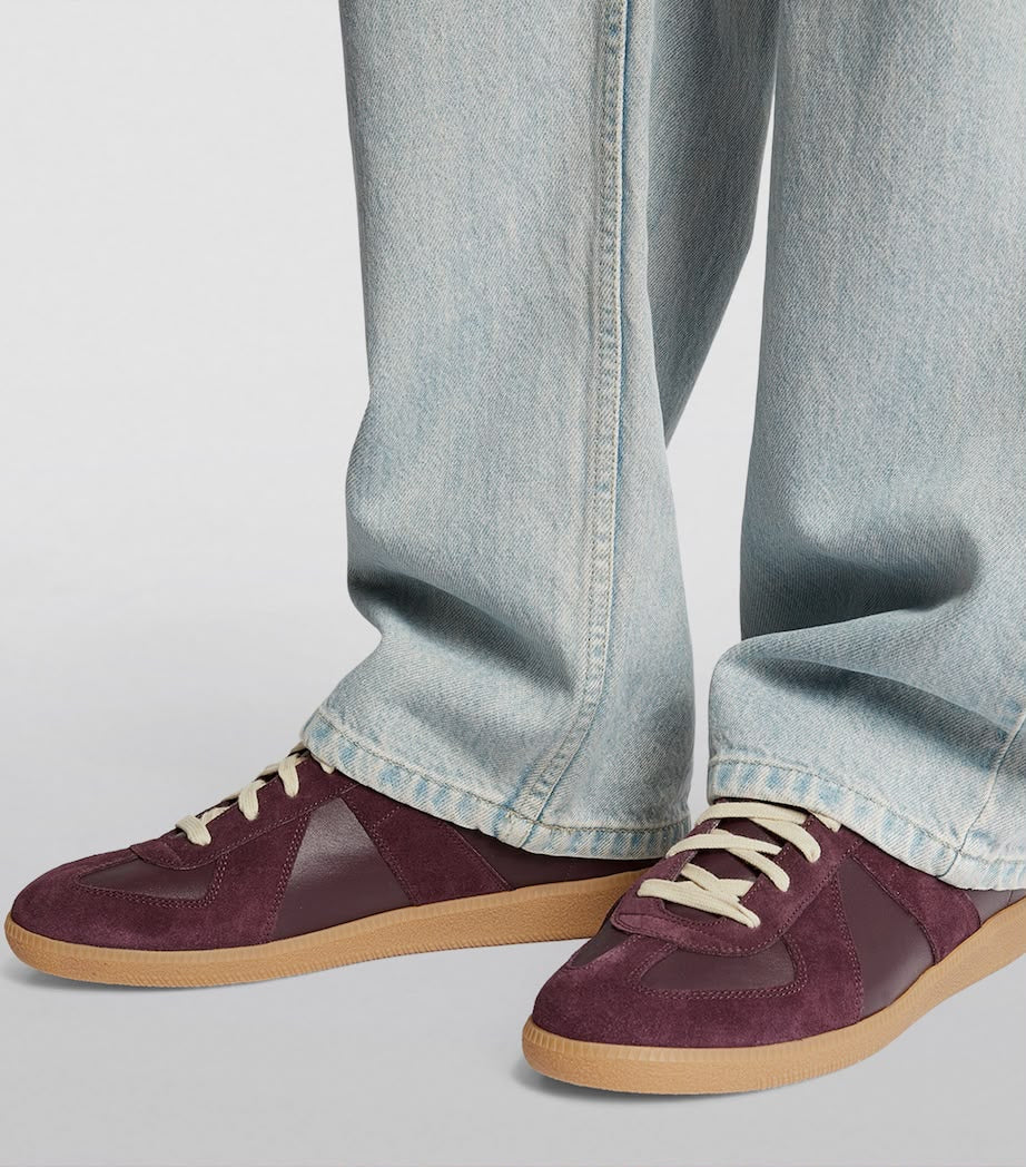 Maison Margiela Replica Calf & Lambskin Leather Sneakers