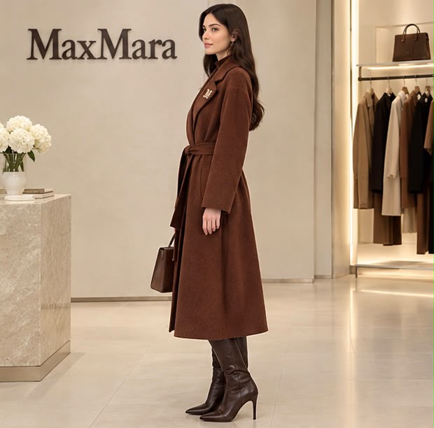 Max Mara Long Lapel Coat