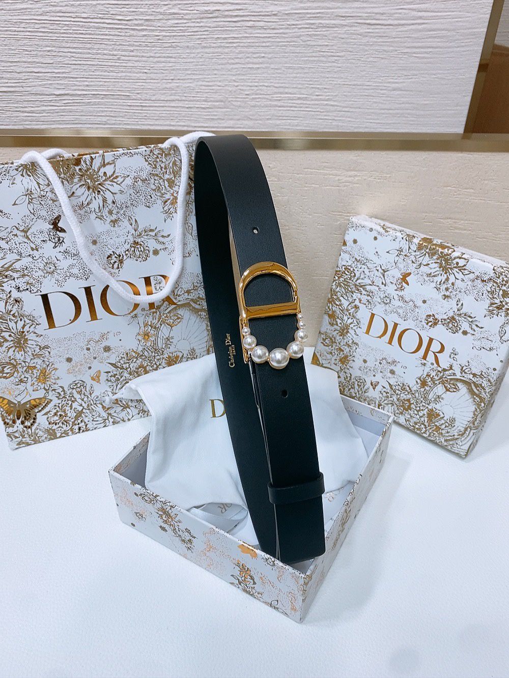 Dior CD Pearl Belt