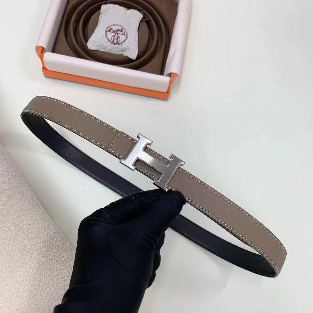 HERMÈS — Constance H Belt Buckle & Reversible Leather Strap
