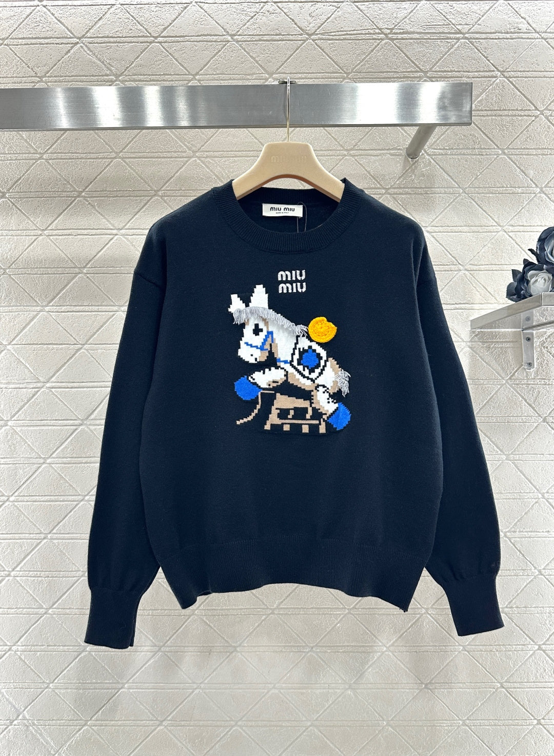 Miu Miu BLUE Knit Cashmere