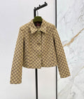 Gucci GG Supreme Canvas Horsebit Detail Single-Breasted Jacket