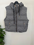 BALMAIN Monogram Hooded Vest