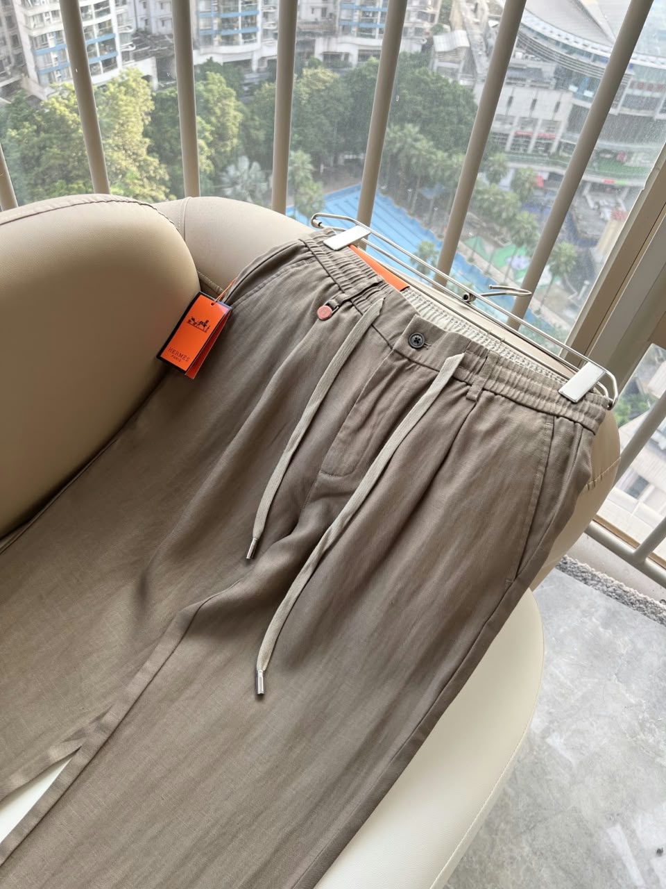 HERMES Drawstring Trousers