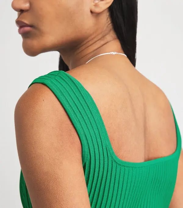 Maje Ribbed Knit Skater Dress