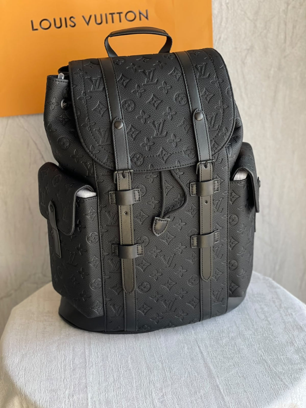 LV Embossed Monogram Backpack