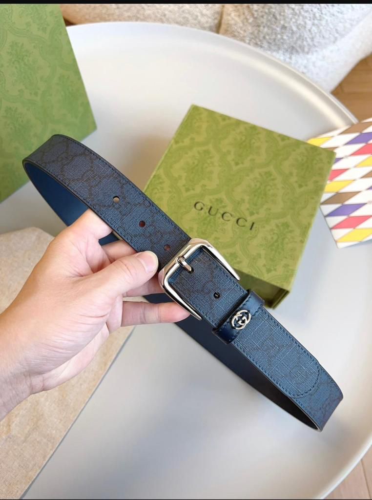 Gucci Interlocking G Leather Belt
