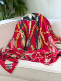 Ornamental Chain Square Scarf