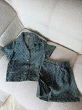 Gucci Kids GG Denim Shirt and Shorts Set
