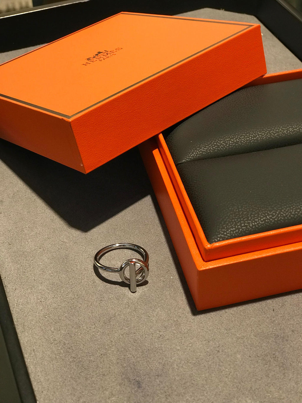 Hermès Collier de Chien Ring Silver