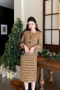 Classic Tweed Jacket and Skirt