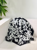 CHANEL Large camellia floral pattern Square Scarf