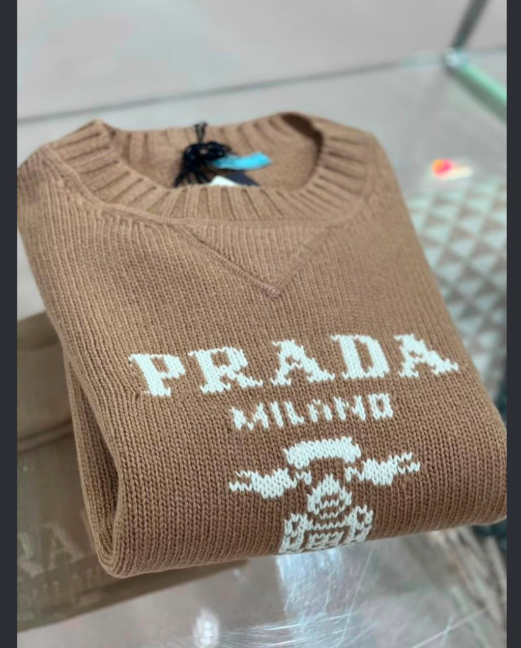 Prada Milano Logo Knit Sweater