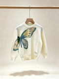 Dior Kids Ivory Butterfly Sweater