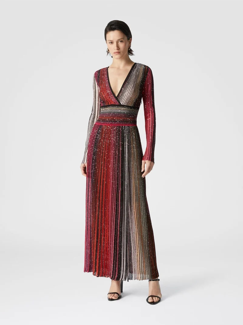 Missoni Long Pleated Dress