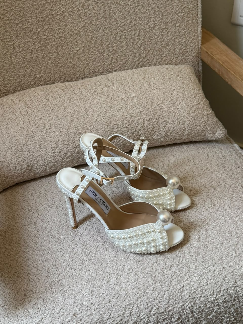 Jimmy Choo Sacora Lace & Crystal-Embellished