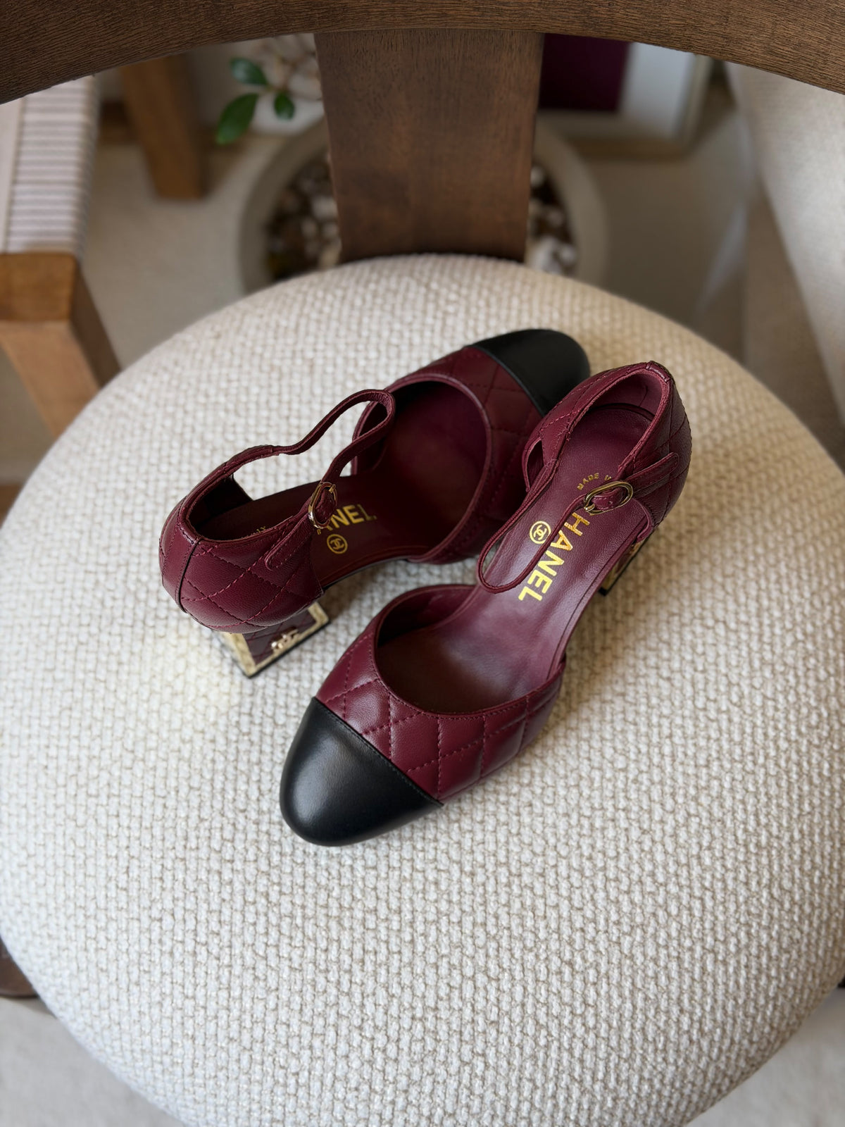 Chanel Quilted Leather Mary Jane / Heeled Pump