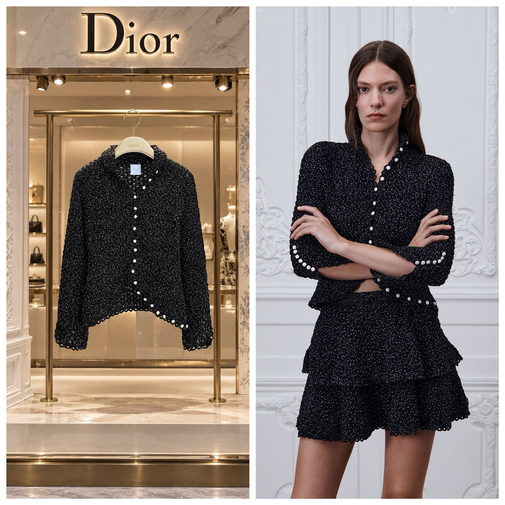 Dior Metallic Knit Cardigan / Jacket