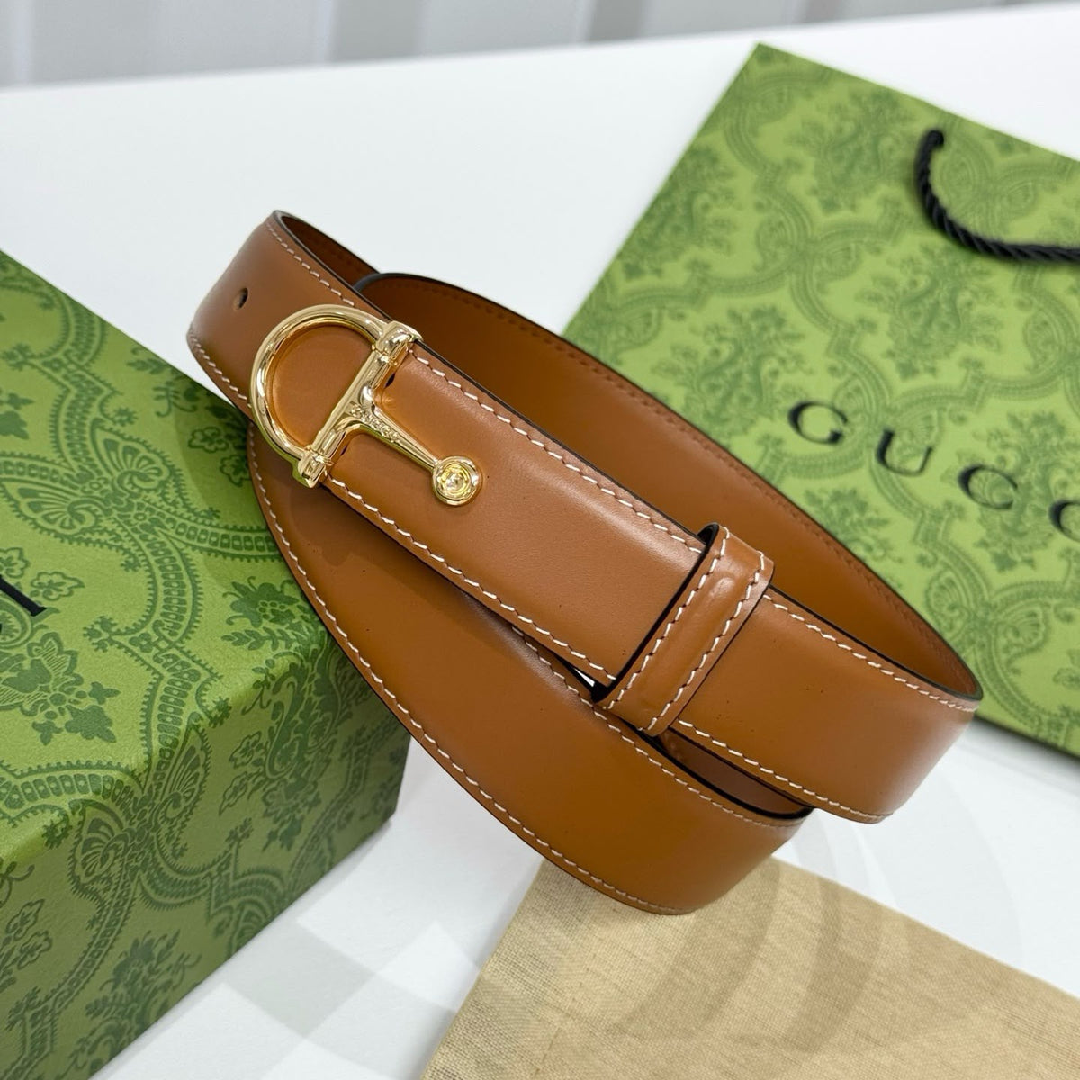 Gucci Horsebit Leather Belt