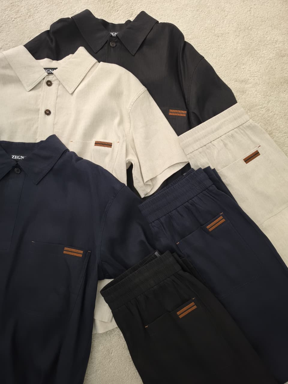 Zegna Pocket Polo Trouser Set