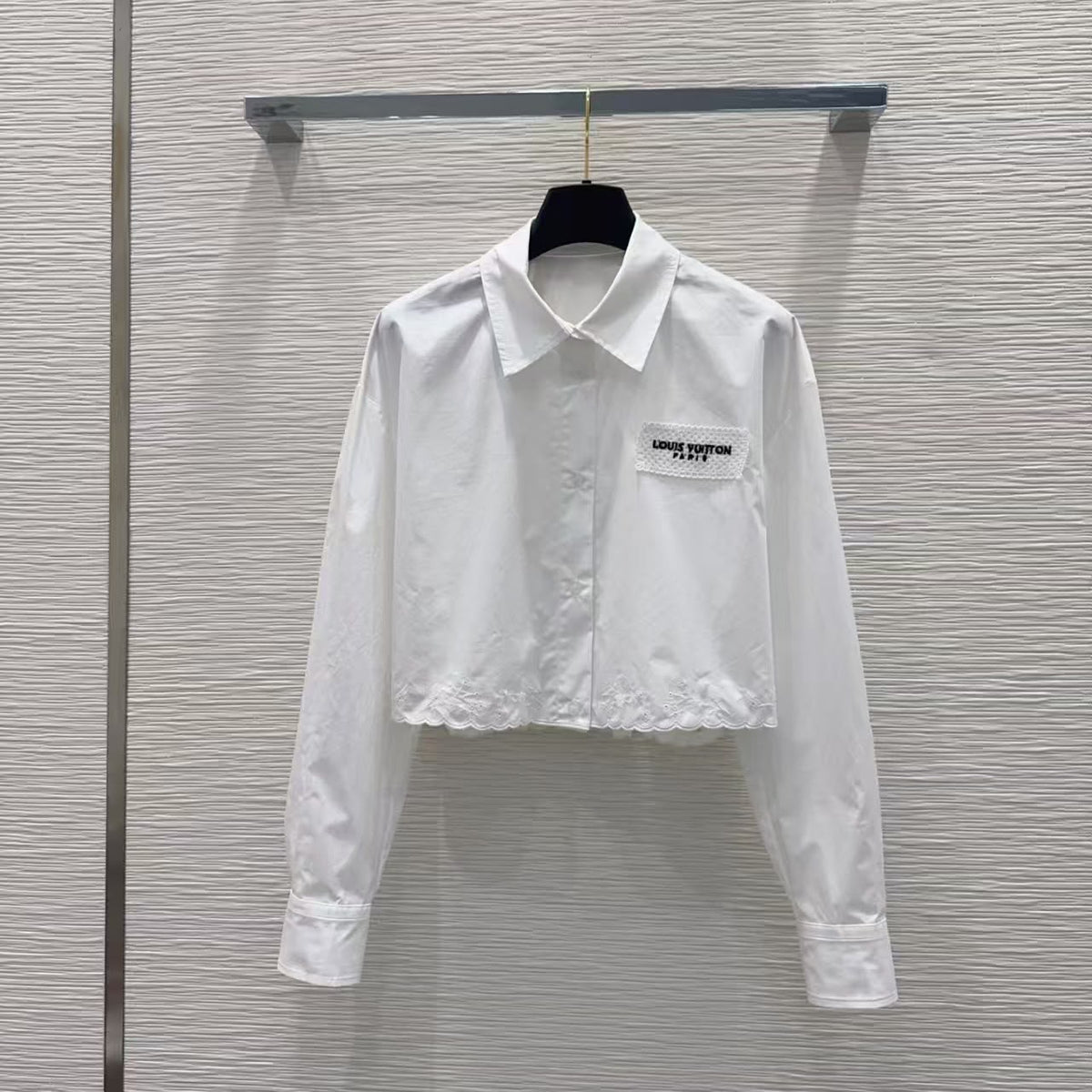 Louis Vuitton White Button