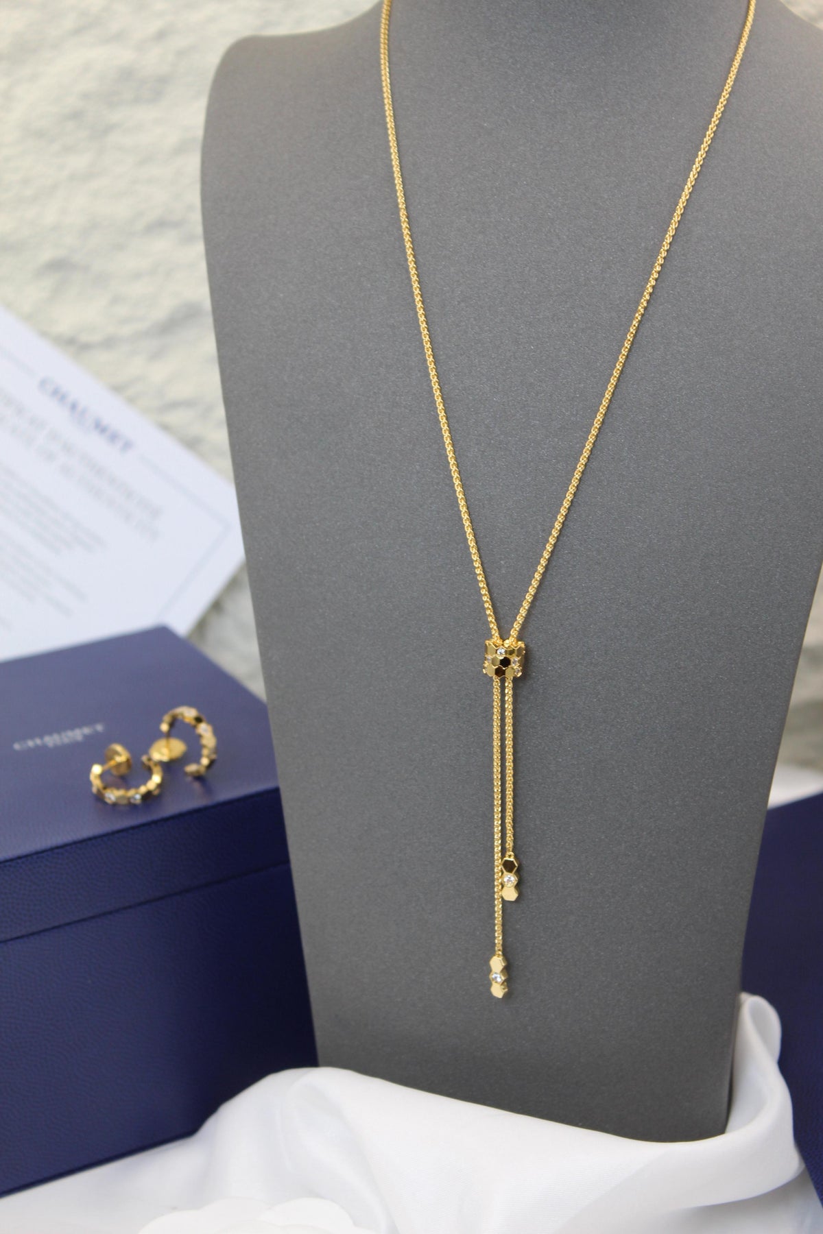 Chaumet Bee My Love Lariat Necklace & rings