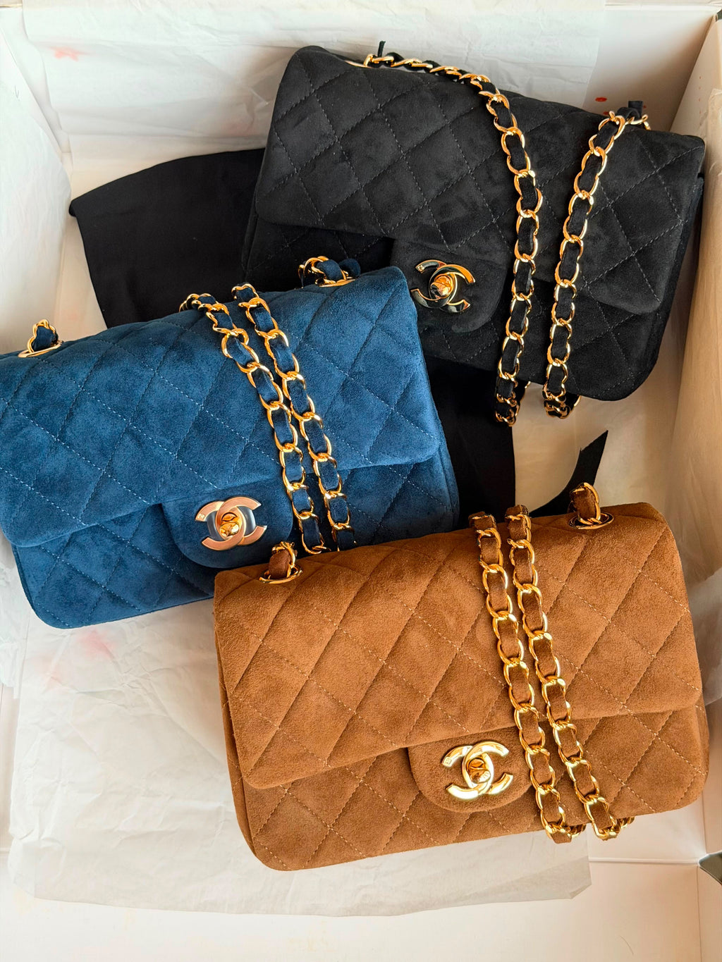 Chanel Classic Flap Suede 20 CM