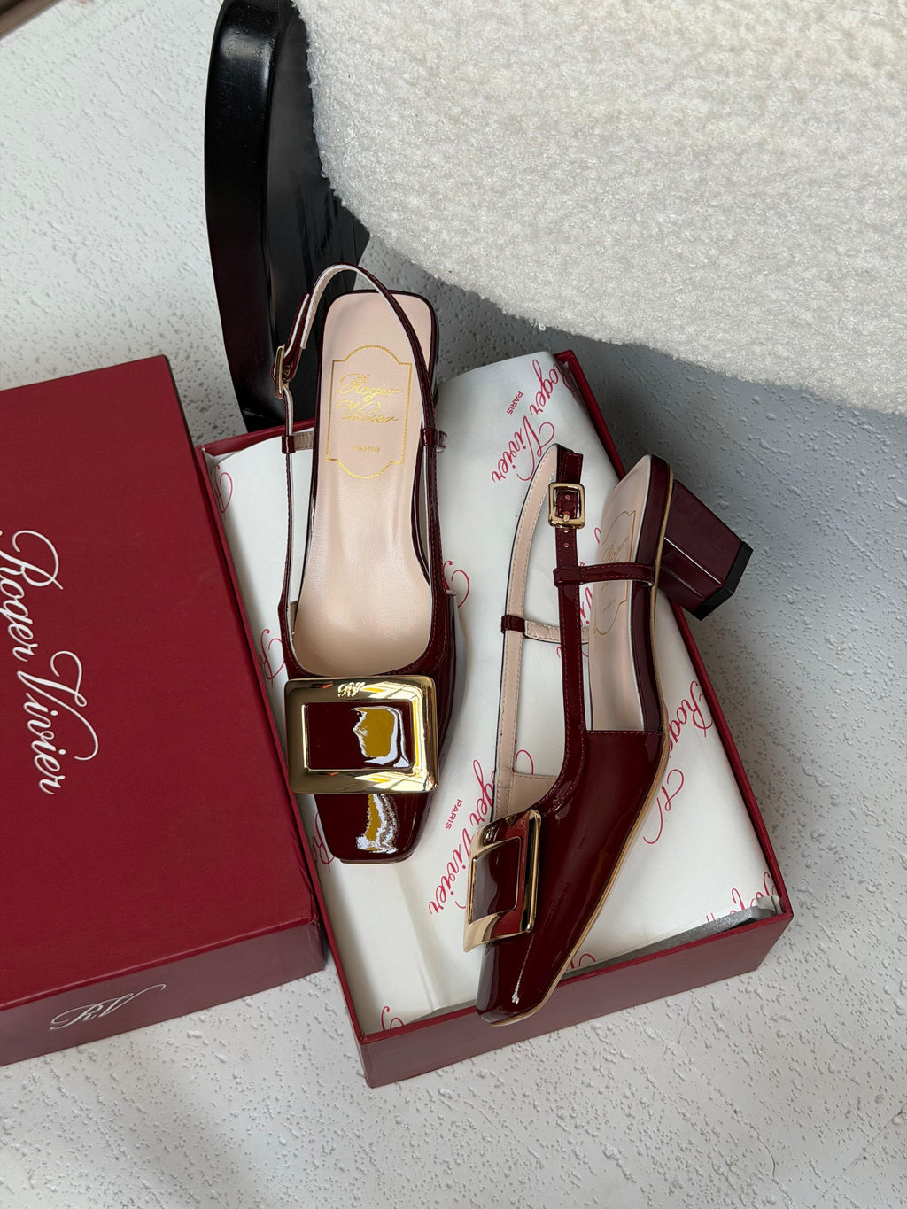 Roger Vivier Belle Vivier Patent Leather Slingback