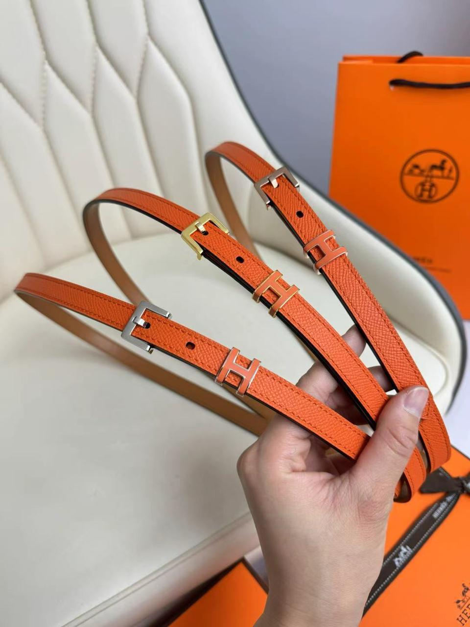 Hermès H Buckle Leather Belt