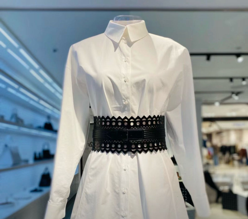 Alaïa Vienne Laser-Cut Corset Belt