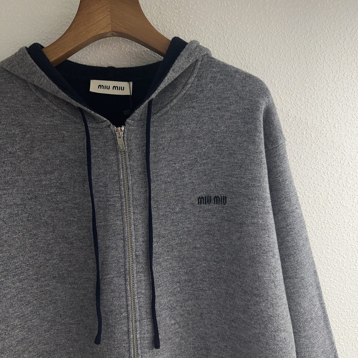 Miu Miu Cashmere / Knit Zip-Up Hoodie