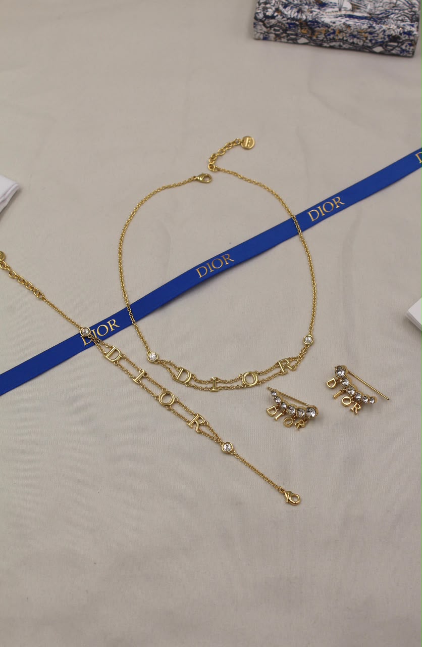 Dior CD Gold Jewelry Set