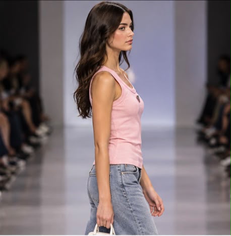 Prada Ribbed Cotton Tank Top with Triangle Logo