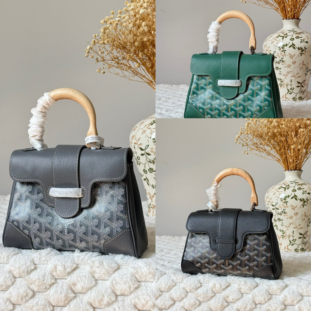 Goyard Goyardine Canvas Top Handle Bag