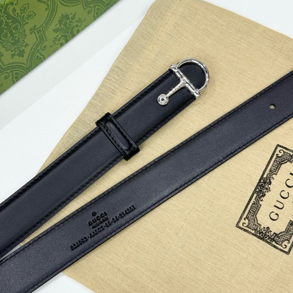 Gucci Horsebit Leather Belt
