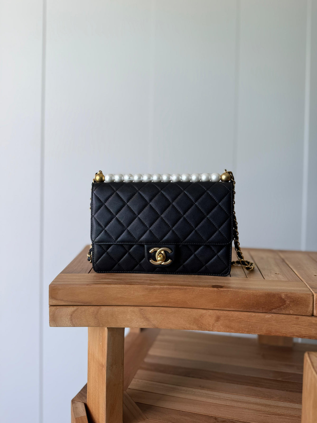Chanel Classic Flap / Pearl Crush Bag