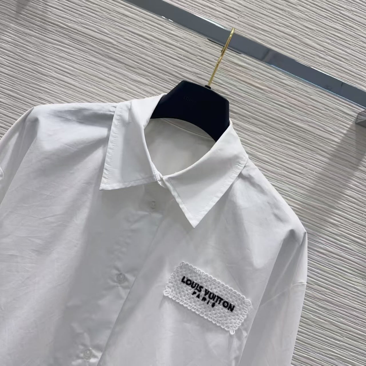 Louis Vuitton White Button