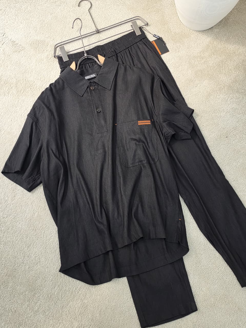 Zegna Pocket Polo Trouser Set