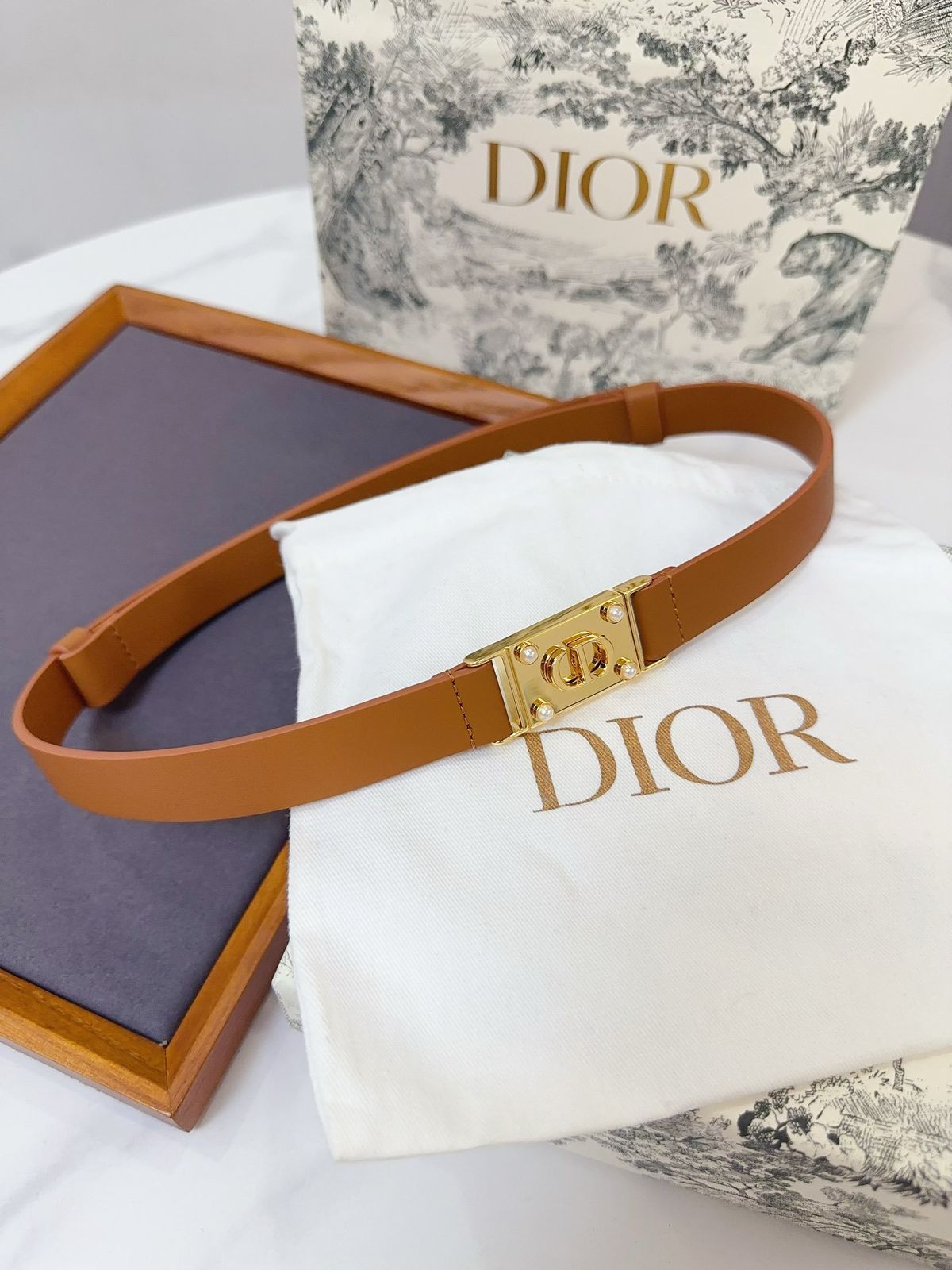 Dior D-Lock Pearl Belt