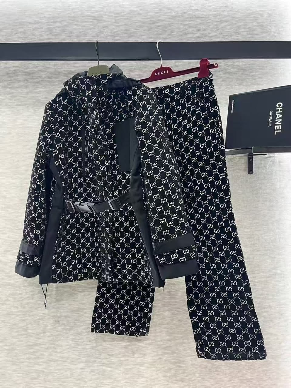 Gucci — GG Monogram Technical Jersey Hooded Jacket & Pants Set.