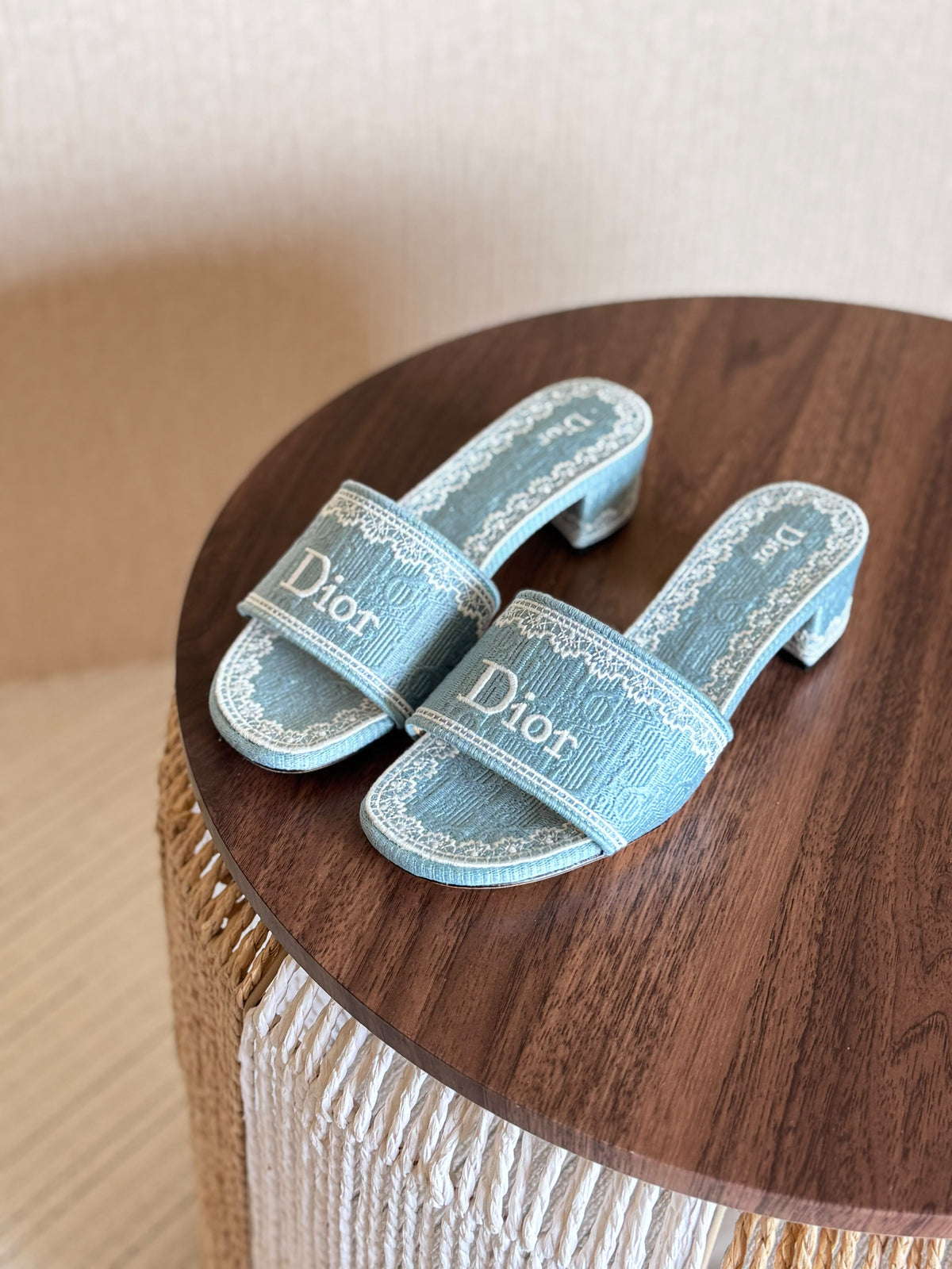 DiorDentelle Heeled Slide