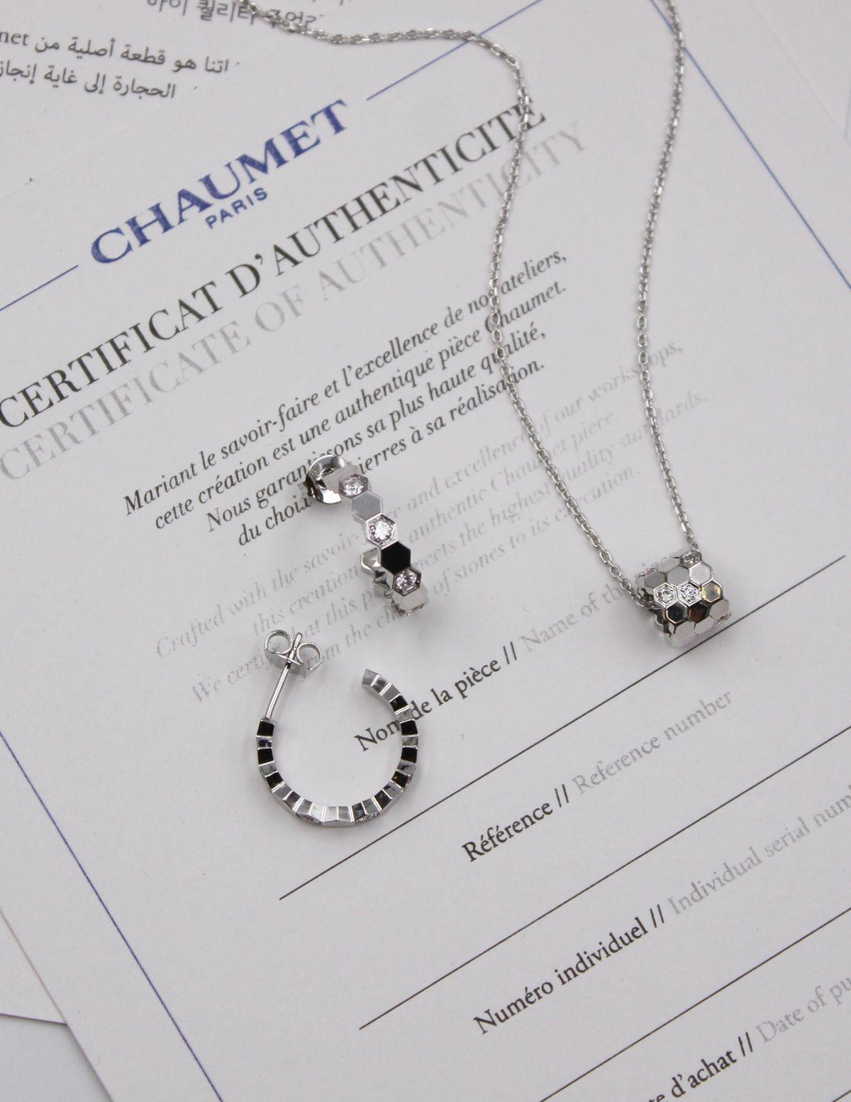 LOEWE Anagram Pendant Necklace and Earrings Set