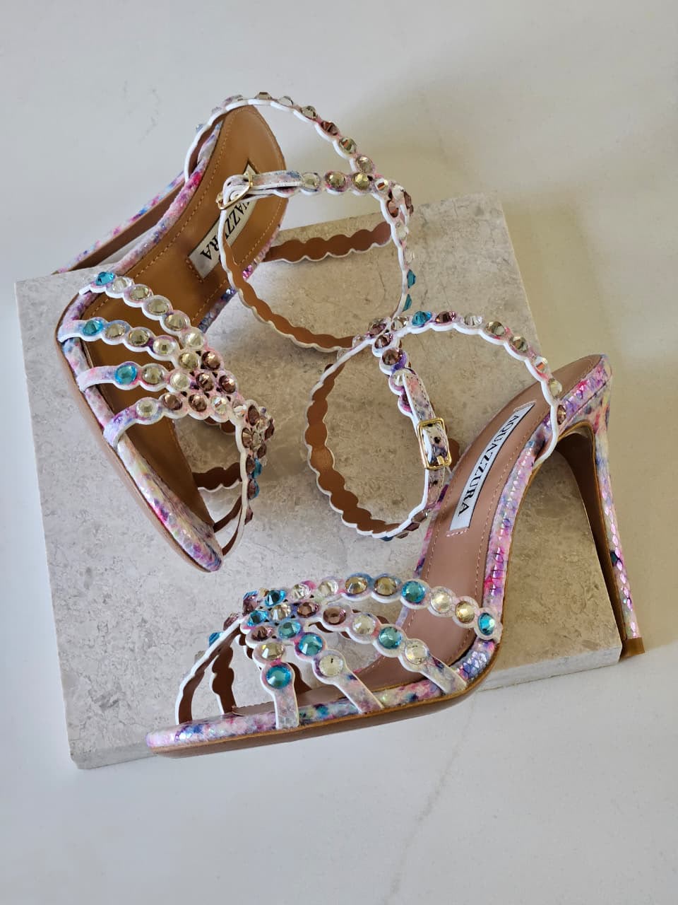 Aquazzura Tequila Crystal-Embellished