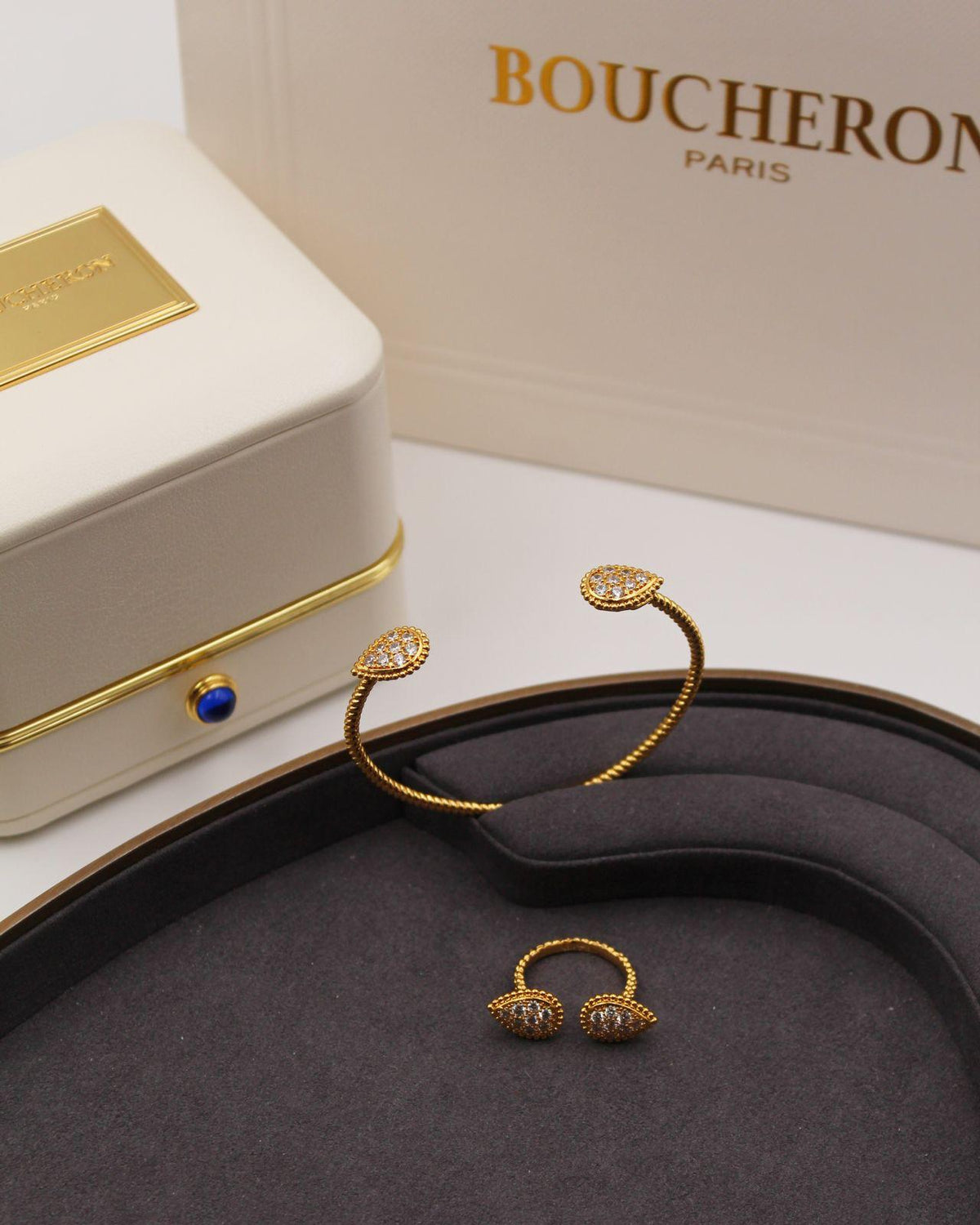 Boucheron Serpent Bohème Diamond Bracelet & Ring Set