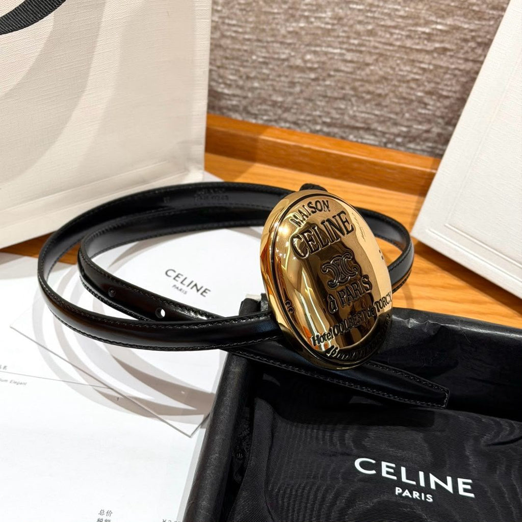 Celine Maison Celine Oval Buckle Belt